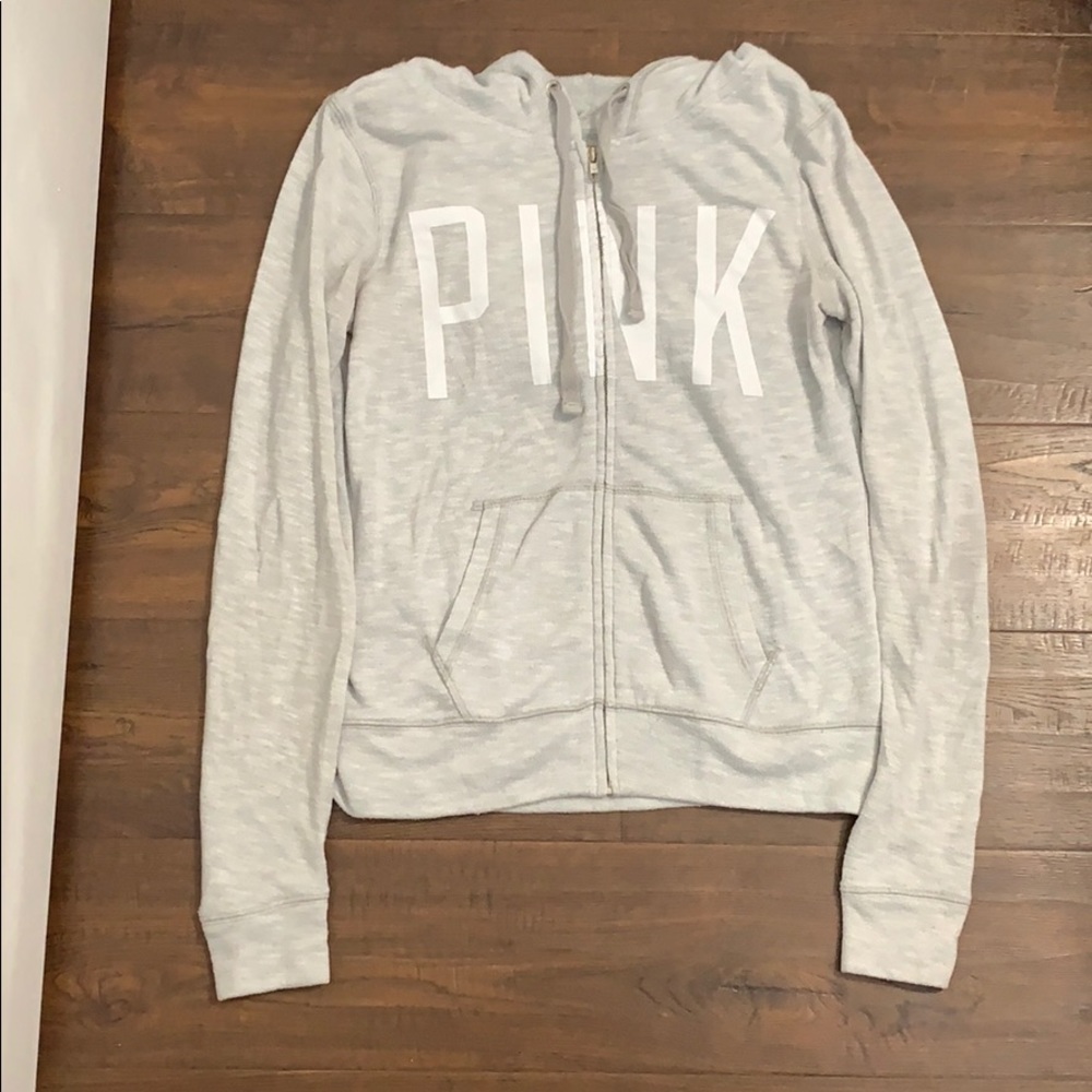 Zip up hooded sweatshirt
